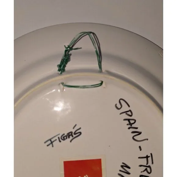 Hand-Painted Spanish Ceramic Wall Plate Ladies Faces Olive Artespana Figrs 1989 - Picture 8 of 12